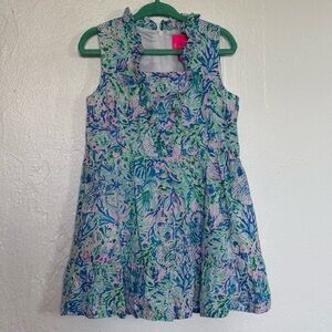 Lilly Pulitzer Vibrant Blue and Pink Kids Dress
